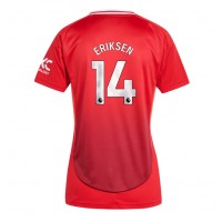 Camiseta Manchester United Christian Eriksen #14 Primera Equipación Replica 2024-25 para mujer mangas cortas